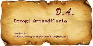 Dorogi Artemíszia névjegykártya